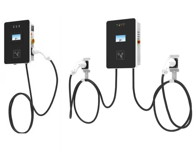 7KW單槍/14KW雙槍交流充電樁-壁掛式(圖1) 7KW單槍/14KW雙槍交流充電樁-壁掛式(圖1)
